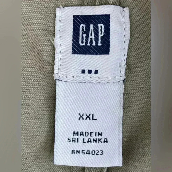 Gap Jacket Women XXL Barn Tour Lightweight Unlined Full Zip Snap army green - Picture 7 of 7